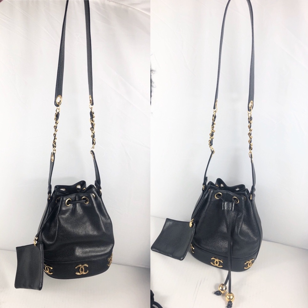 ❤️TRIPPLE CC ❤️coco Chanel small caviar bucket - Picture 4 of 8